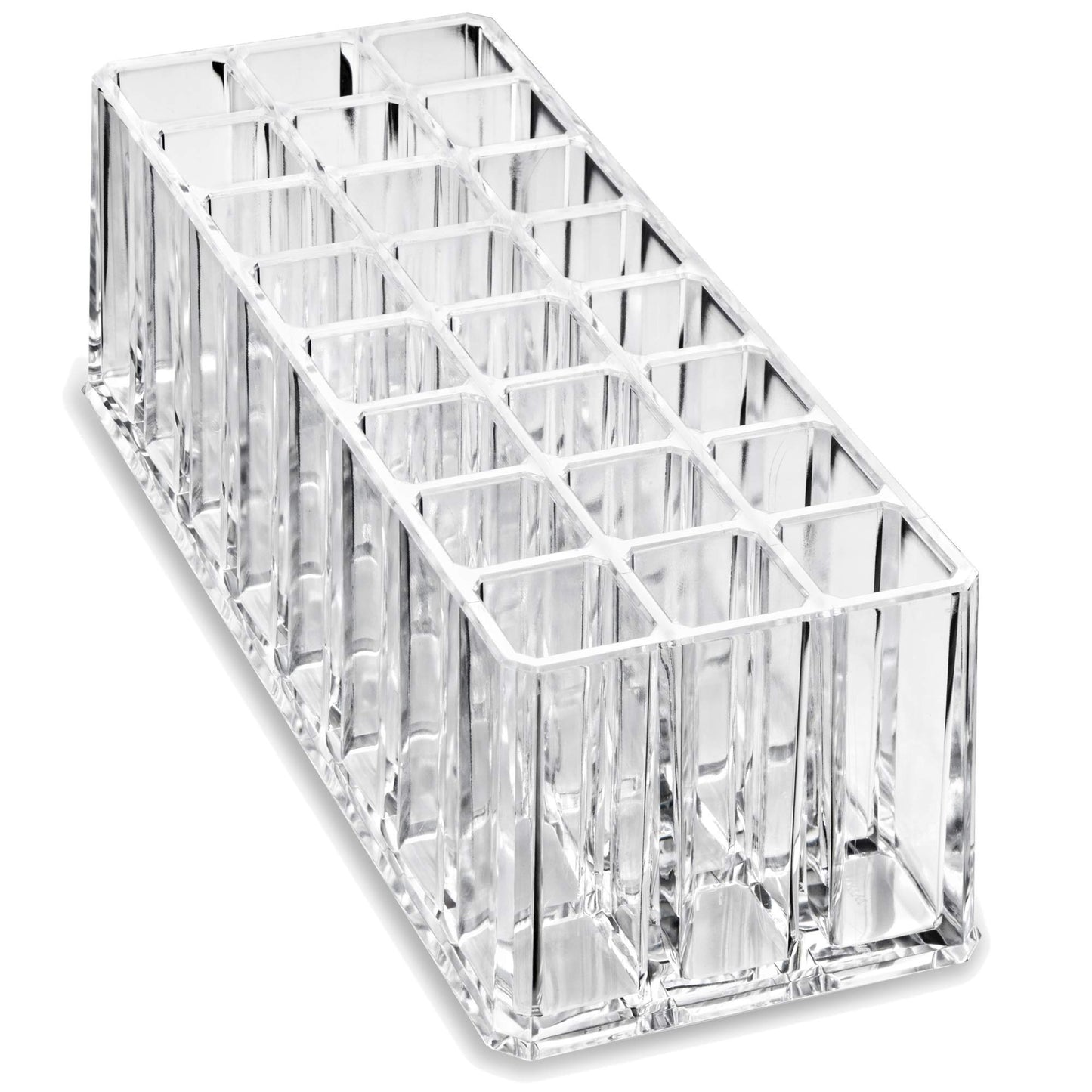 byAlegory Acrylic Lipstick & Acrylic Lip Gloss Organizer 48 Space Beauty Cosmetic Storage - Clear