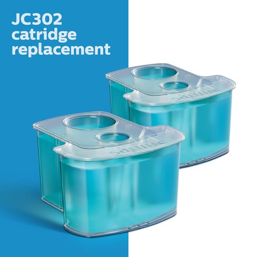 Philips Norelco Cleaning Cartridges - SmartClean System Refills, 2 Count | JC302/52