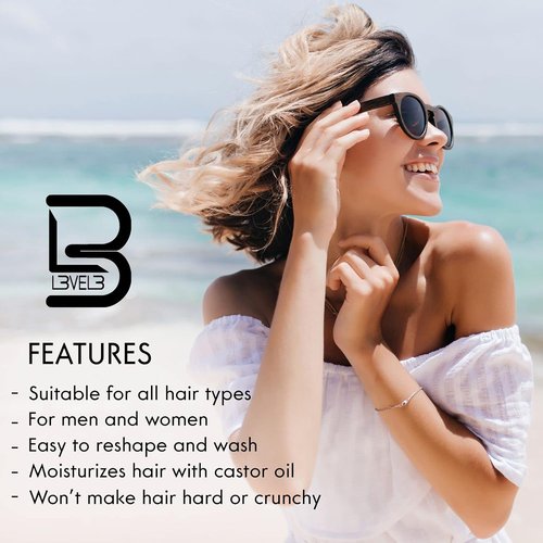 L3 Level 3 Sea Salt Texturizing Spray - Beachy Waves & Texture - Casual Hair Finish (8.45 Fl Oz)