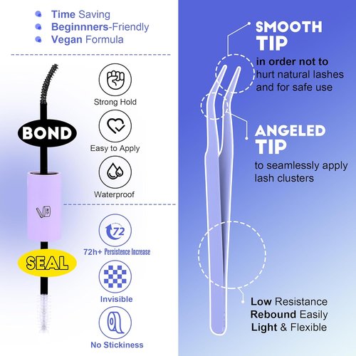 Pawotence Lash Extension Kit - 280pcs Individual Lash Clusters for DIY Beauty | 20D & 30D, 9-15mm