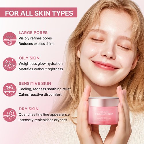 BOLI Collagen Jelly Cream - Hydrating Moisturizer with Niacinamide & Hydrolyzed Collagen (120g)