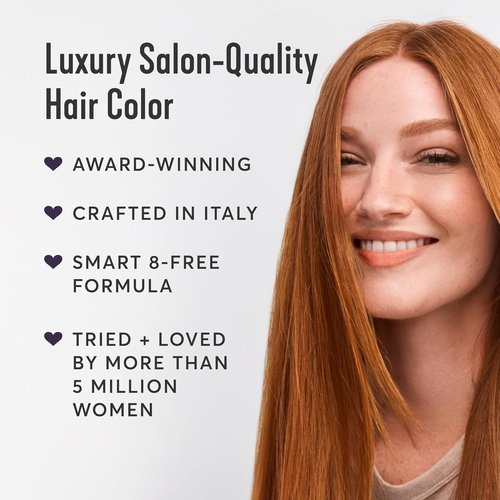 Madison Reed Radiant Hair Color Kit - 6NCG Medium Golden Red | PPD-Free, Ammonia-Free Permanent Dye