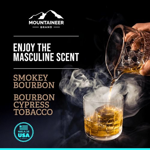 Mountaineer Brand Natural Post Shave Balm - Smokey Bourbon Scent | Soothes & Refreshes Sensitive Skin | 2oz