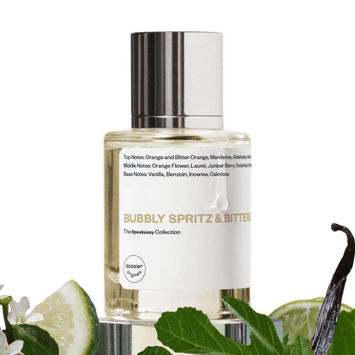Dossier Bubbly Spritz & Bitters Eau de Parfum for All - 50ml / 1.7oz - Sparkling Citrus Aromatic Fragrance with Grapefruit, Neroli & Vetiver - Vegan, Clean, Genderless Perfume