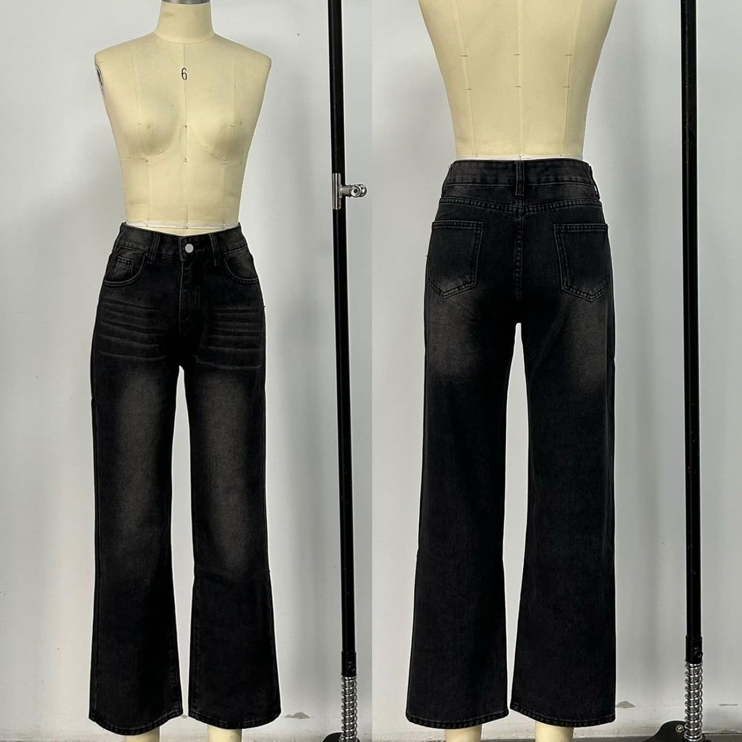 Skiennix Wide Leg Jeans - High Waisted Vintage Denim Pants for Women | Casual & Trendy Summer Fit