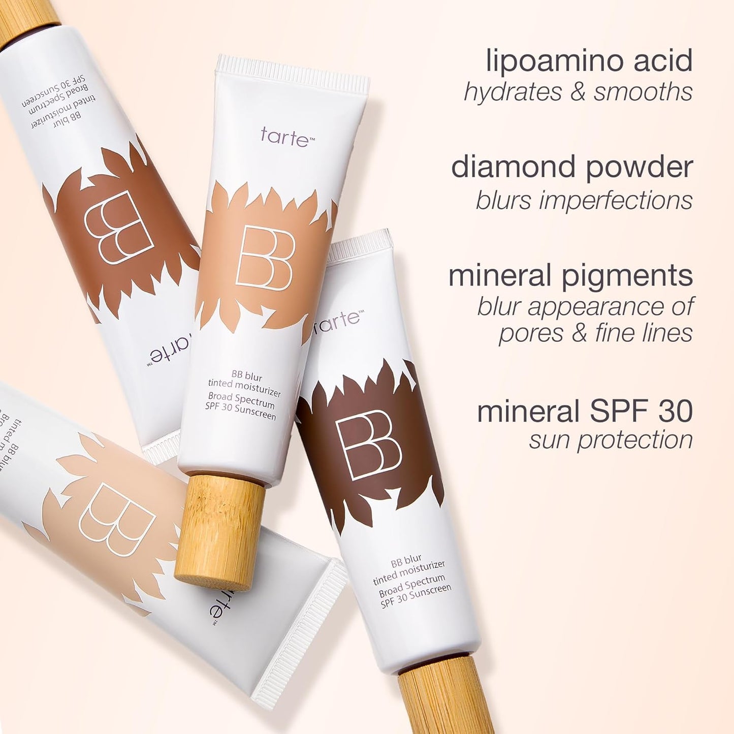 Tarte BB Blur Tinted Moisturizer - Broad Spectrum SPF 30, Medium Buildable Coverage, Vegan & Cruelty-Free