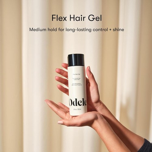 Odele Flex Hair Gel - Flexible Hold Styling Gel with Plant Proteins for All Hair Types | 8 Fl Oz
