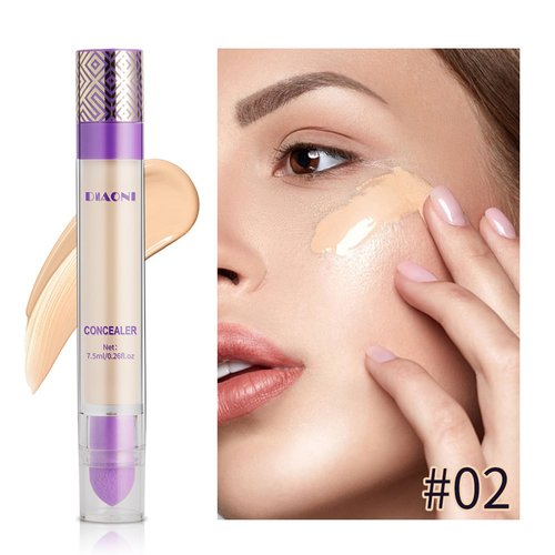Diaoni Concealer, Diaoni Coverage Concealer, Diaoni Concealer Stick, Double-Sided Concealer with Brush,Lightweight, Long-Lasting, Waterproof, Foundation Concealer Stick (03#, 1)