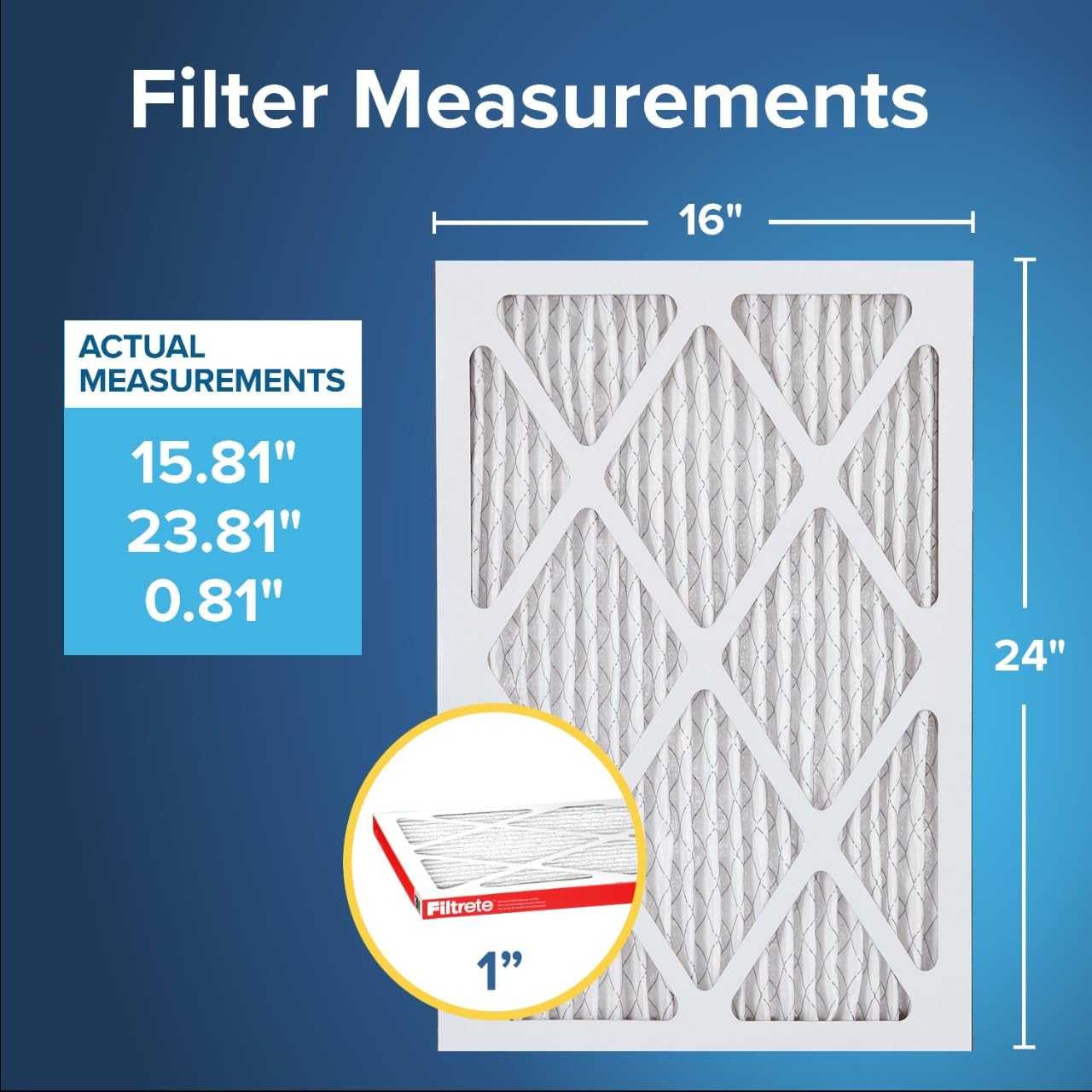 Filtrete 10x20x1 AC Furnace Air Filter, MERV 11, MPR 1000, Micro Allergen Defense, 3-Month Pleated 1-Inch Electrostatic Air Cleaning Filter, 6 Pack (Actual Size 9.81x19.81x0.81 in)