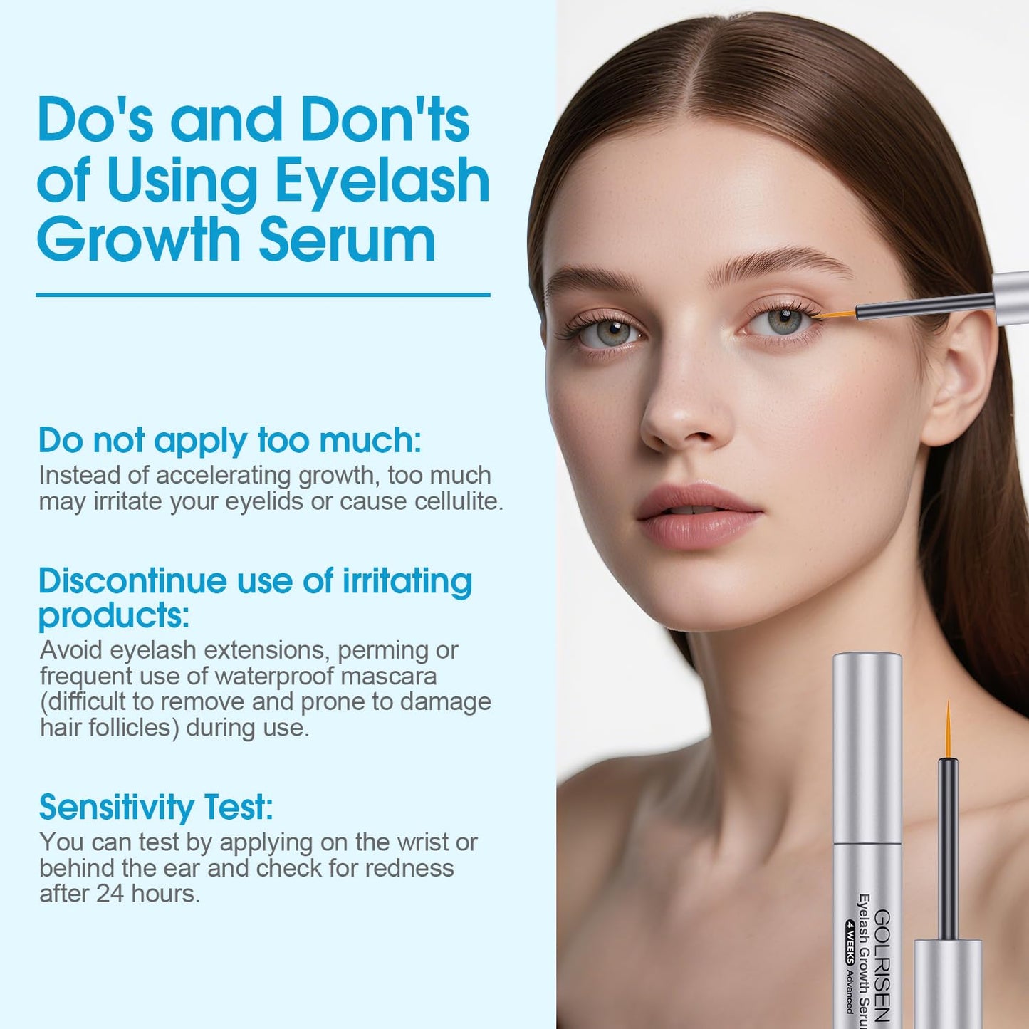 Skiennix Eyelash Growth Serum - Advanced Myristoyl Pentapeptide-4 Formula for Thicker, Longer Lashes | 4ml