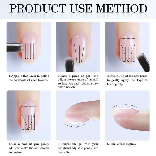 Double Rhythm Milky White Rubber Gel Nail Polish 15ml Nail Strengthener in a Bottle Nail Extension Hard Gel Soak Off Long Lasting UV Gel (Jelly White 8 in 1-2)