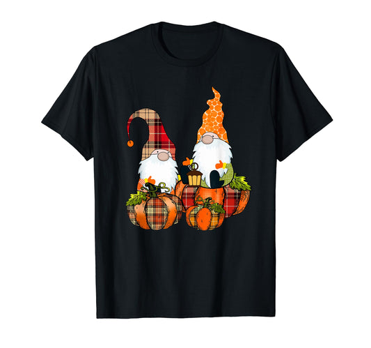 Pumpkin Gnomes Fall Autumn Cute Halloween Thanksgiving Gift T-Shirt