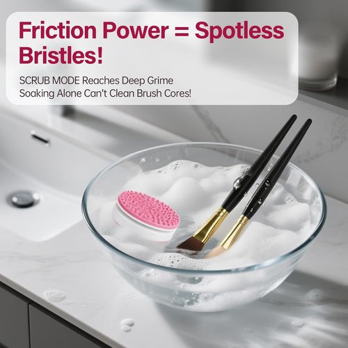 Norate Electric Makeup Brush Cleaner - Deep Clean Residue Removal for Brushes | Perfect Christmas Gift for Women & Teens