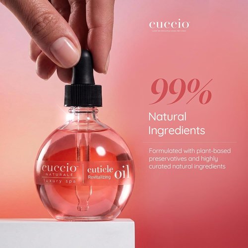 Cuccio Naturale Revitalizing Cuticle Oil - Lightweight Hydrating Nail & Cuticle Conditioner, 2.30 Fl Oz