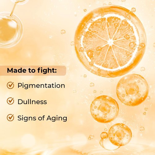 Conscious Chemist Vitamin C 10% Face Serum - Brightening & Anti-Aging Formula | 30ml | Reduces Dark Circles & Fine Lines for Glowing Skin