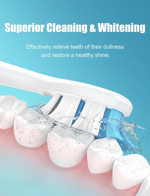 Philips Sonicare Toothbrush Replacement Heads - 10 Pack White for Diamondclean Electric Brush