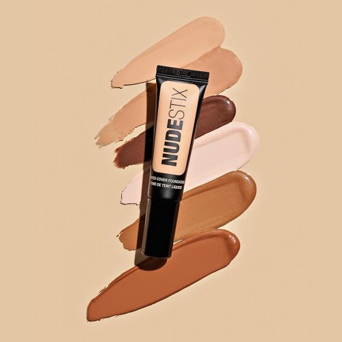Nudestix Tinted Cover Liquid Foundation - Lightweight, Buildable Coverage for Natural Radiance | Hydrating with 18 Botanical Extracts