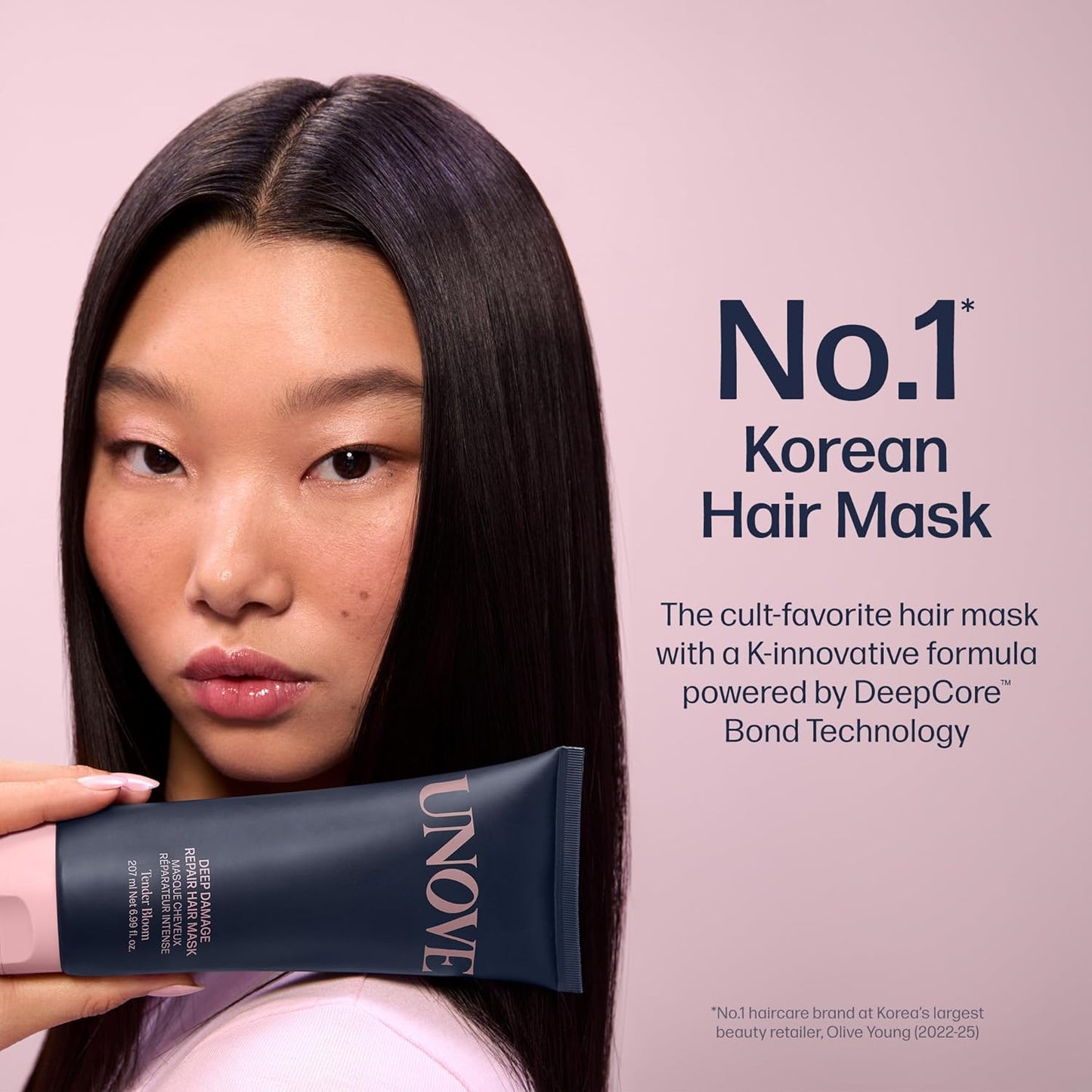UNOVE Deep Damage Repair Hair Mask - Protein Hair Treatment & Hair Mask for Damaged Hair | Deep Conditioning & Keratin Hair Mask for Dry, Frizzy Hair | Korean Hair Care | Tender Bloom, 10.82 fl oz