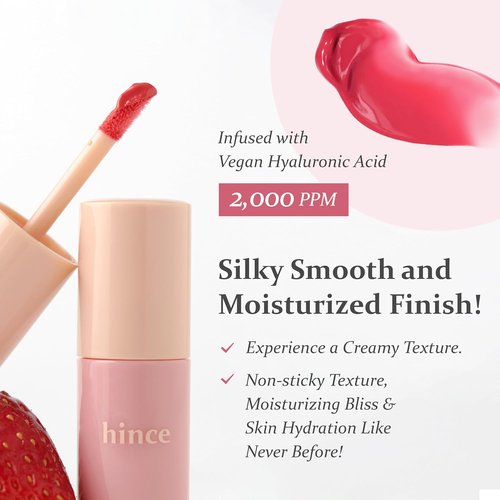 Hince Dewy Liquid Cheek - Glowy Liquid Blush for Radiant Skin | Hydrating Finish, 0.2 Fl Oz (Husky Mauve)