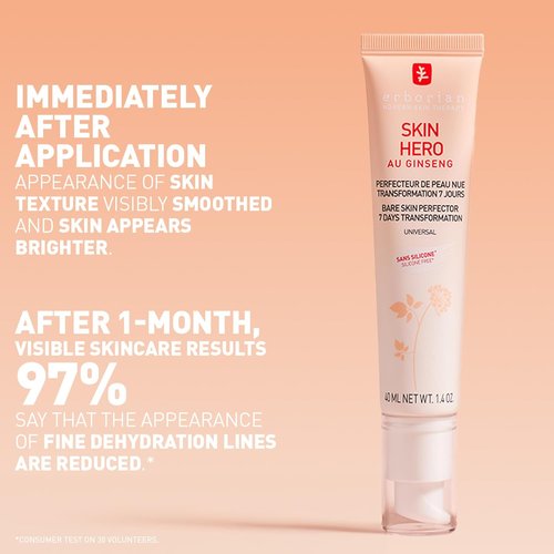 Erborian Skin Hero Perfector - Non-Tinted Concealer & Makeup Primer for Hydration, Texture Smoothing, and Blurring | Korean Skincare