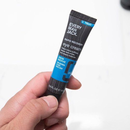 Every Man Jack Eye Cream - Rapid Restoring Formula | Reduces Dark Circles & Puffiness | 0.5oz Twin Pack
