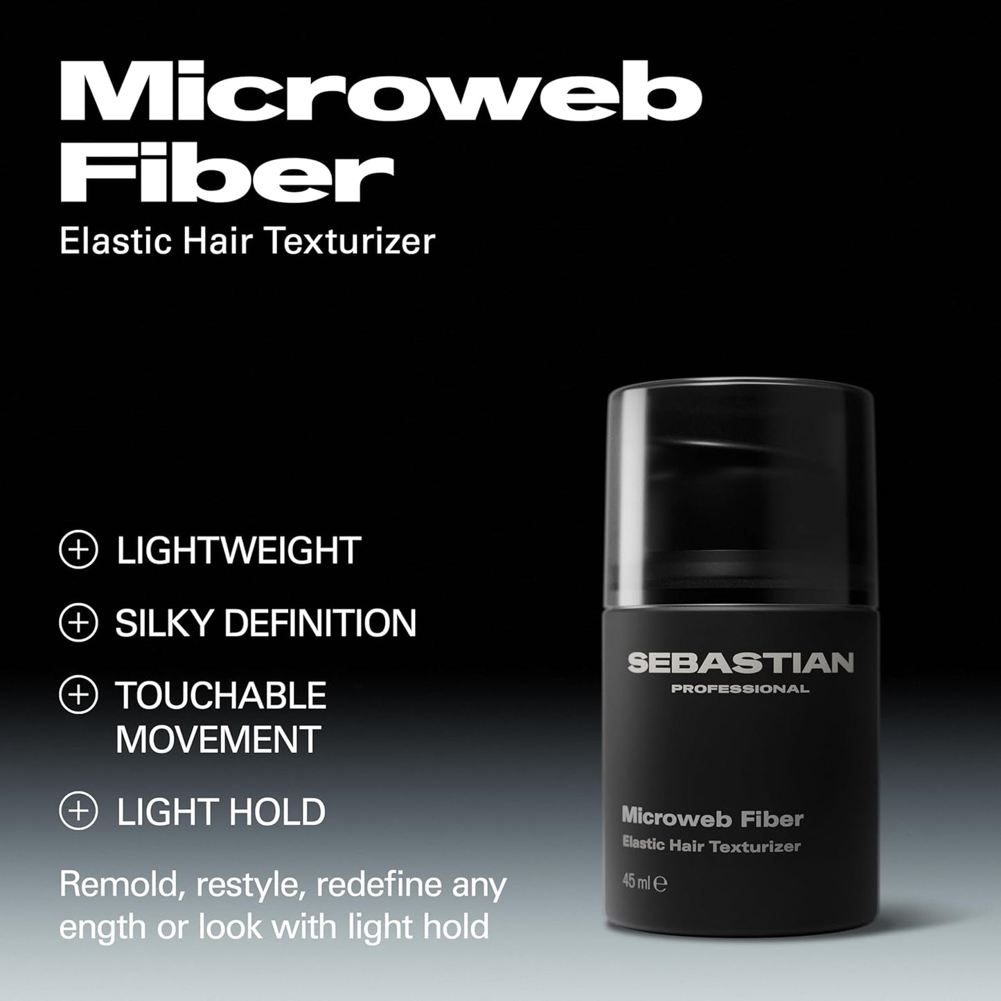Sebastian Professional Microweb Fiber Texturizer - Remoldable & Silky Soft Finish | Travel Size 1.5 fl oz