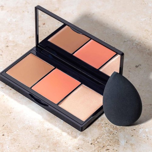 Lune+Aster Creamy Cheek Trio - Ultra-Blendable Bronzer, Blush & Highlighter Palette