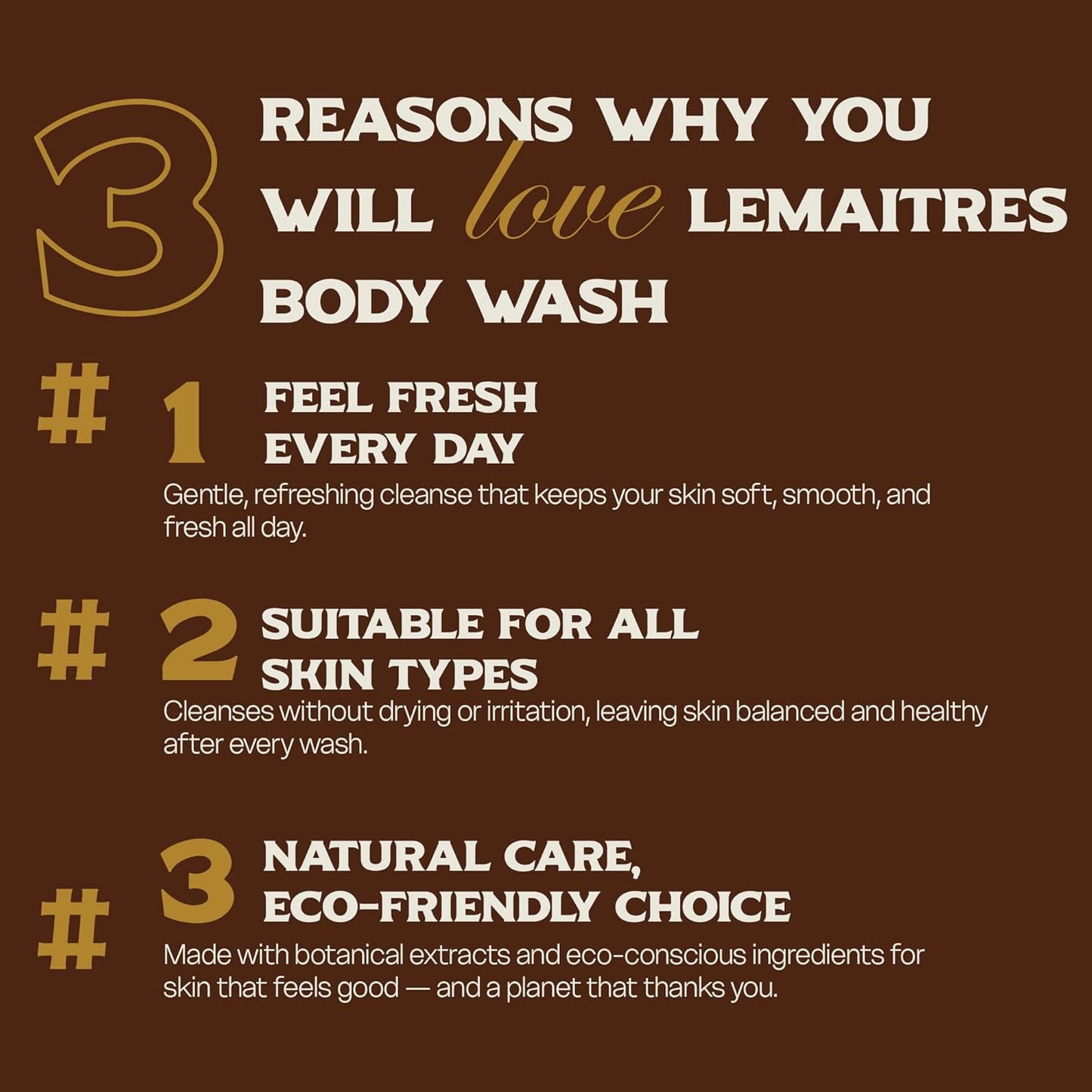 LEMAITRE Hydrating Shower Gel - Refreshing Body Wash with Natural Ingredients for Soft Skin | 1 Pack
