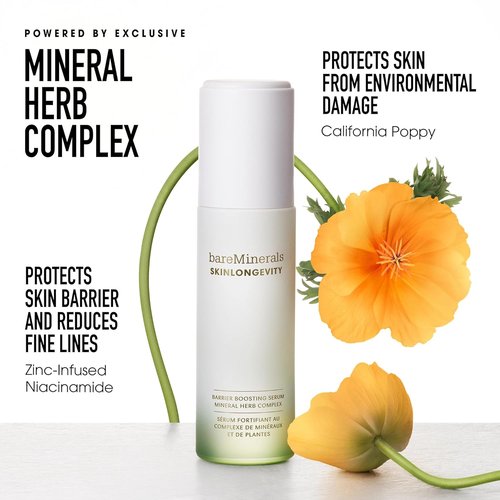 bareMinerals SKINLONGEVITY Serum - Hydrating Face Serum with Niacinamide for All Skin Types | 30ml