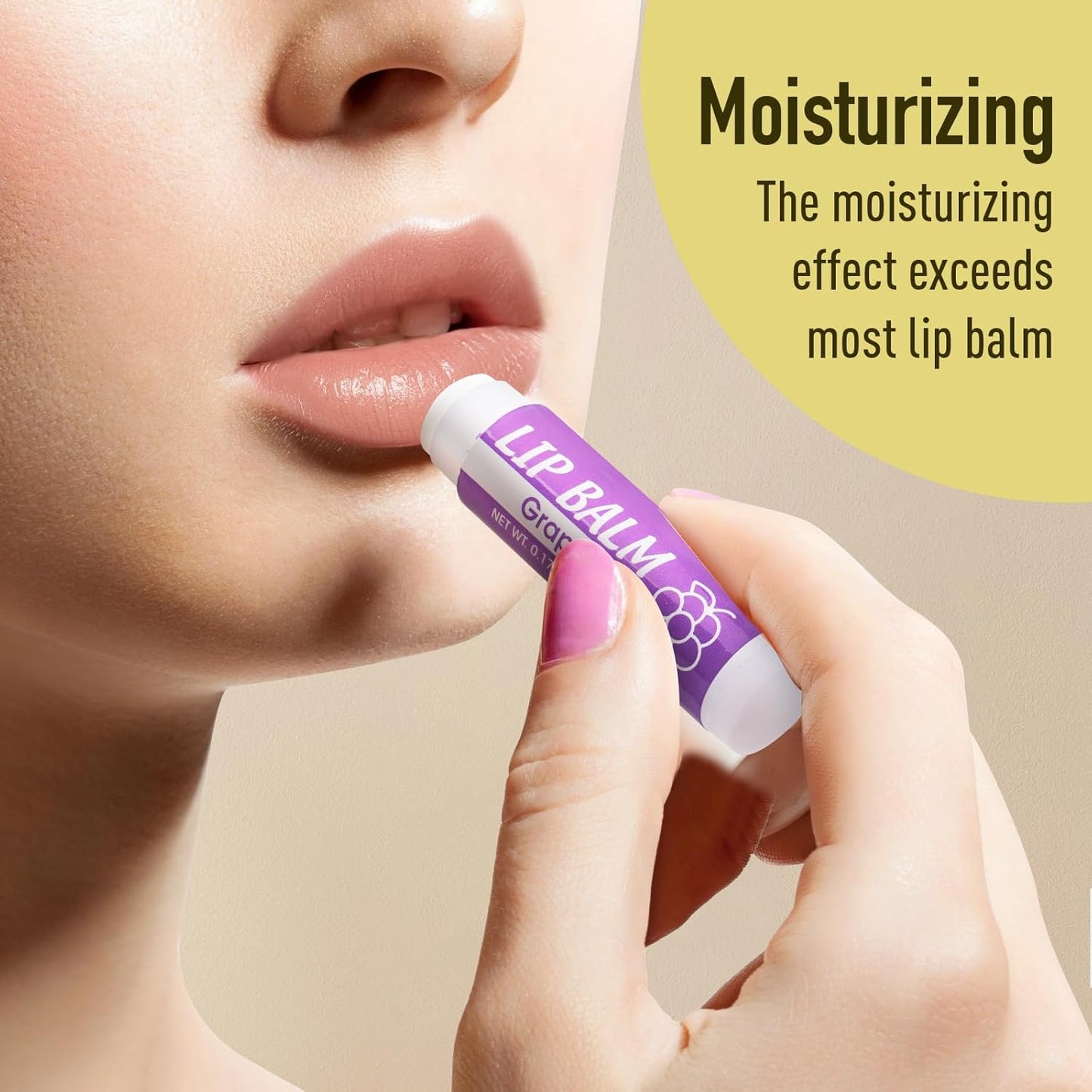 Skiennix 32 Pack Lip Balm | Natural Moisturizing Formula with Vitamin E & Coconut Oil - 8 Flavors for Dry Lips