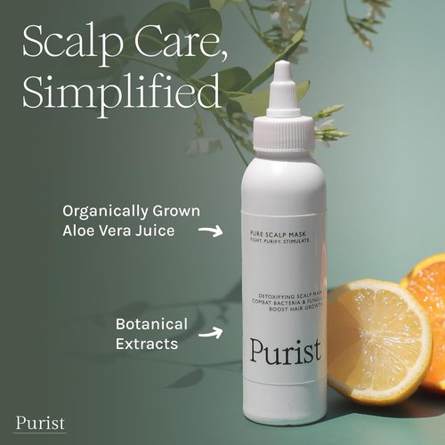 Antifungal Antibacterial Scalp Mask by [Brand Name] - Natural Detox Treatment for Hair Growth | Nourishing Aloe, Neem & Rosemary