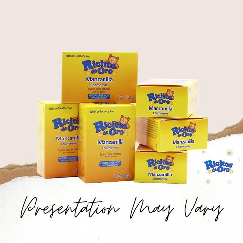 Ricitos de Oro Baby Cleansing Bar Soap - Calming Chamomile Extract | 6-Pack, 3.5 Oz Each