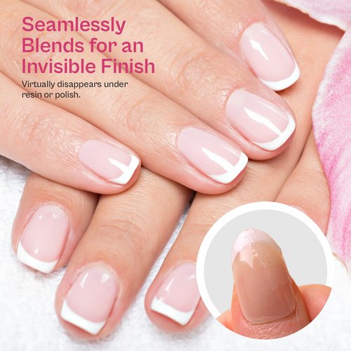 Silk Wrap for Nails 46cm Cracked Nail Repair Kit - Silk Wrap Fingernail Repair Patches for Splits, Cracks and Chips - Broken or Damaged Fingernail Bandages in Mesh Sheets for Natural or Gel Manicures