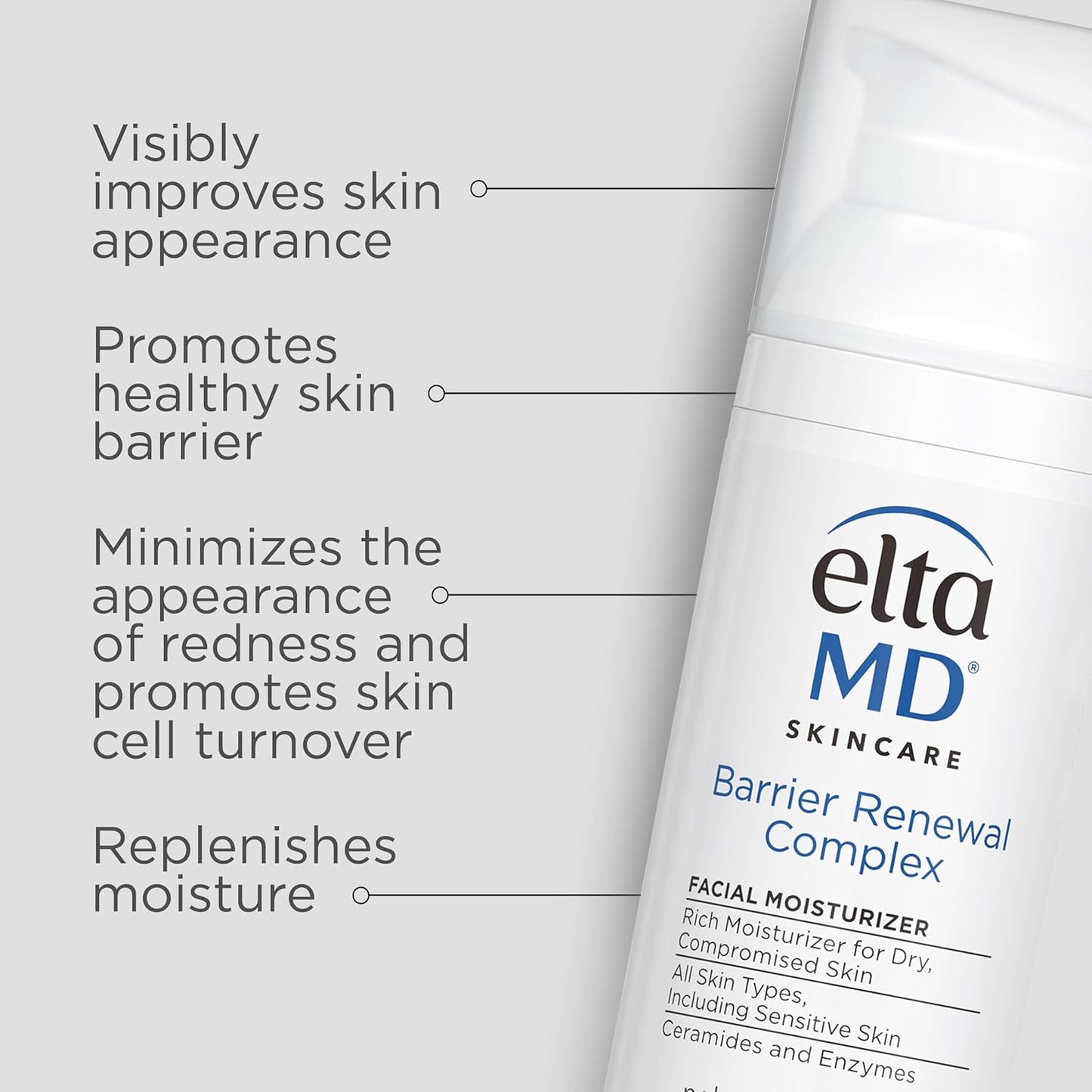 EltaMD Barrier Renewal Complex Face Moisturizer - Hydrating Formula for Dry & Sensitive Skin