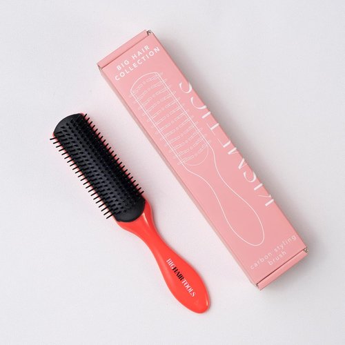 Big Hair Tools Carbon Styling Brush - High Heat Resistance & Static Reduction for Curly, Wavy Hair
