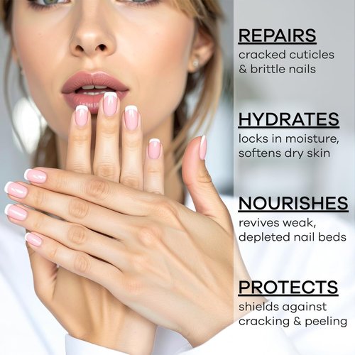 Ellie Chase Cuticle & Nail Care Oil - Moisturizing Jojoba, Aloe & Vitamin E | 2.3 Fl Oz Unscented