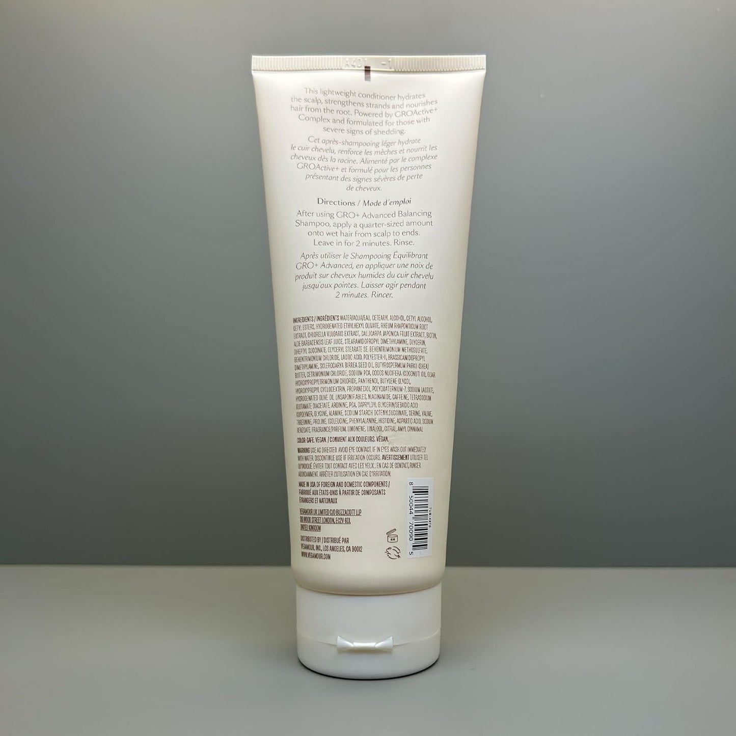 VEGAMOUR GRO+ Advanced Balancing Conditioner - Hydrates Scalp & Nourishes Hair | Color Safe, Vegan, 8 Fl Oz