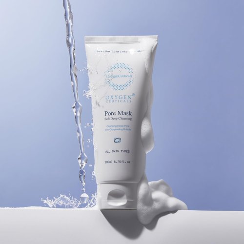 OxygenCeuticals Pore Mask - Deep Cleansing Foaming Face Wash with Lavender Oil & Stearic Acid | 16.9 fl. oz (500ml)
