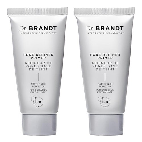 Dr. Brandt Pores No More Primer - Instantly Minimizes Pores, Absorbs Oil & Mattifies Shine - 0.5 fl oz, Set of 2