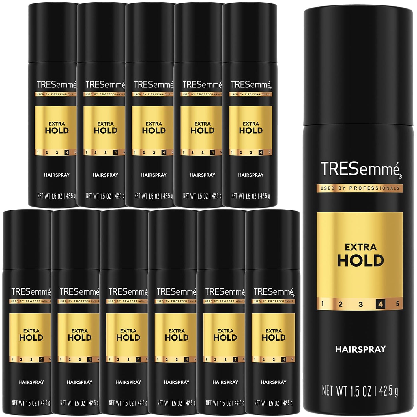TRESemmé Extra Hold Travel Hairspray - Moisturizing Anti-Humidity Formula | 1.5 Oz (12-Pack)