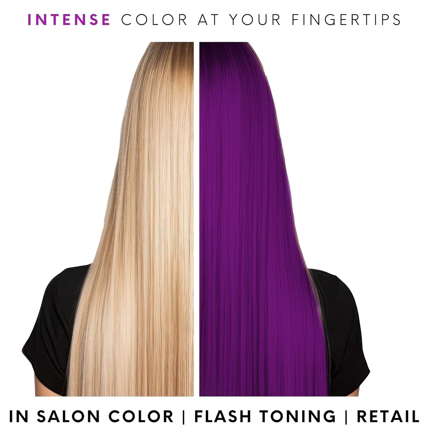 Watercolors Intense Color Depositing Shampoo - Semi-Permanent Purple Hair Color, 8.5 oz
