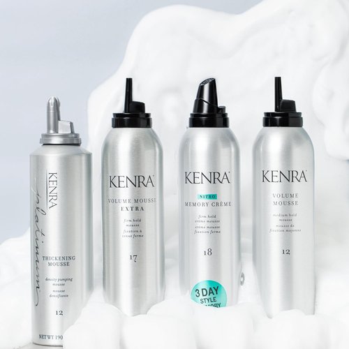 Kenra Volume Mousse Extra - Lightweight Styling Foam for Full Body & Shine | 8 Oz
