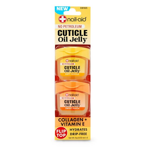 Nail-Aid Cuticle Oil Jelly - Non-Drip Treatment for Dry Cuticles & Hangnails | Collagen & Vitamin E