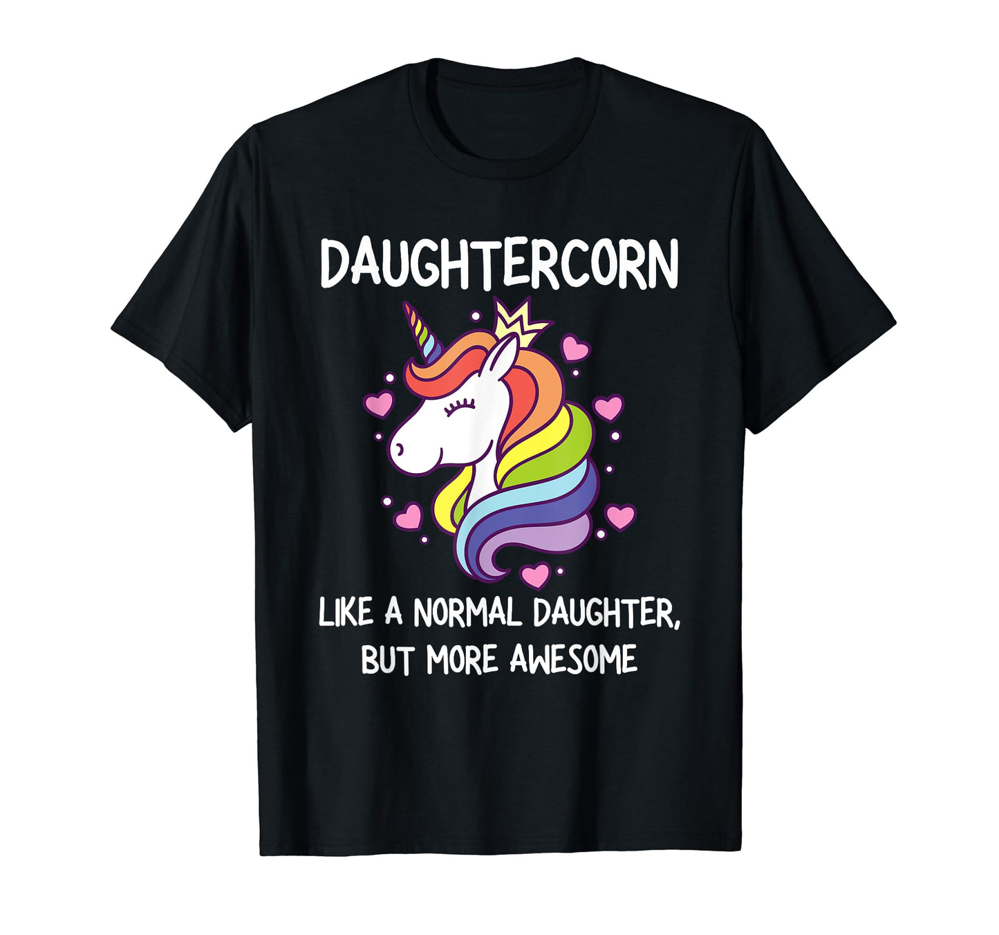 Womens Funny Daughtercorn Unicorn Costume Daughter T-Shirt