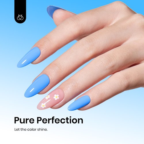 beetles Gel Polish Light Blue Gel Nail Polish Soak Off Uv LED Nail Lamp 15ml DIY Home Manicure Salon Gift for Women Coastal Holiday Bliss