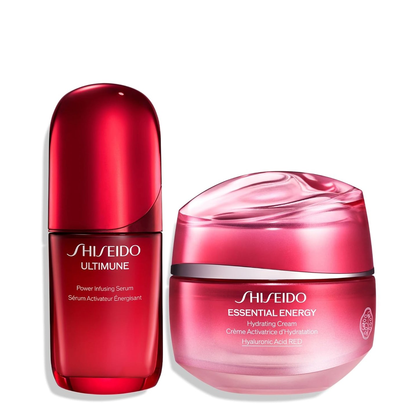 Shiseido Ultimune Power Infusing Serum 1.6 oz | Essential Energy Hydrating Cream 50 mL