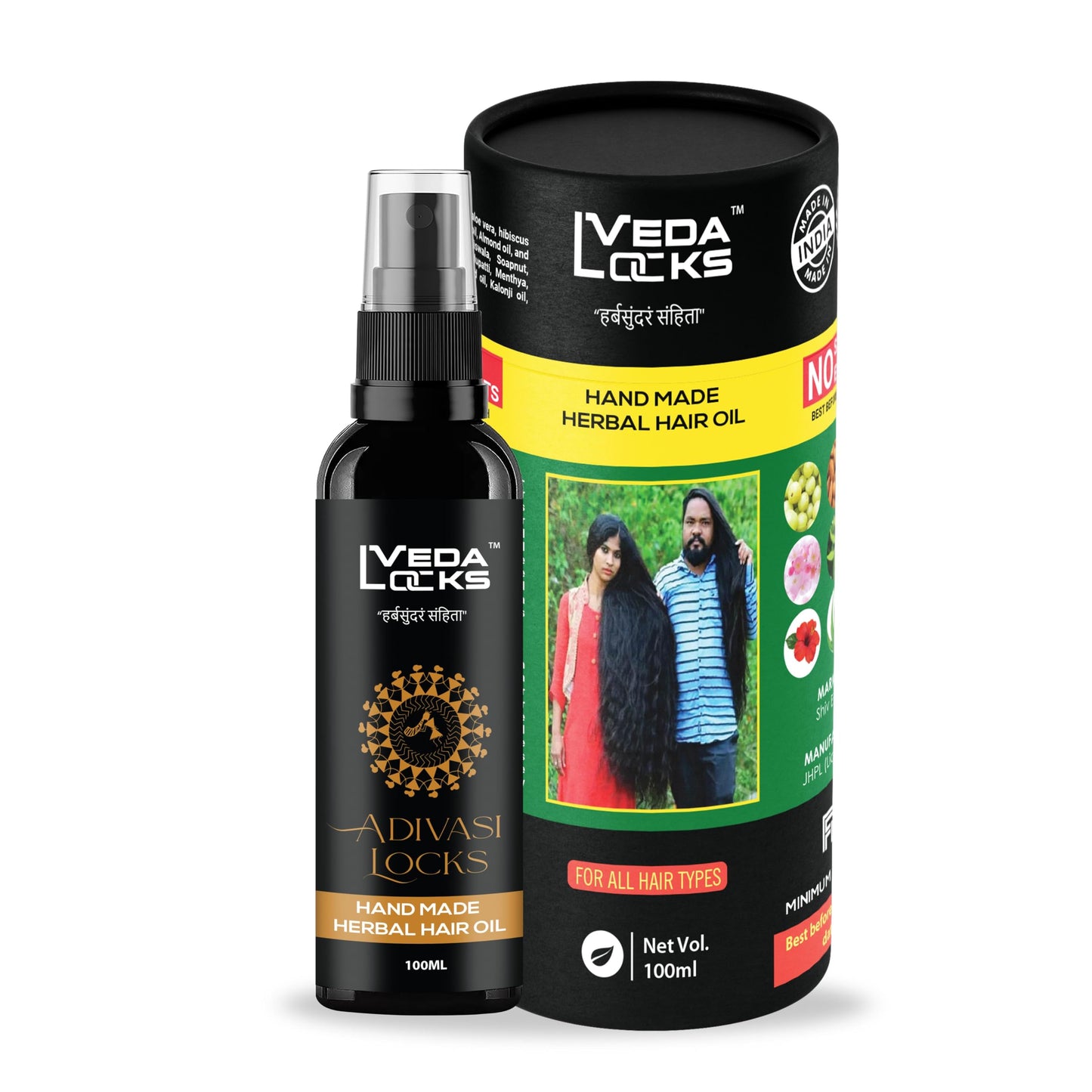 VEDIK REVIVAL Adivashi Revival Hair Oil ||adivashi neelambari hair oil - Ayurvedic Blend for Hair Growth, Volume & Shine - Natural and Paraben-Free - 3.38 fl oz /100 ml