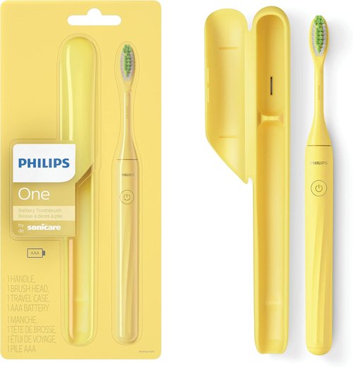 Philips Sonicare Battery Toothbrush - Mango Yellow | Superior Cleaning Power & Convenience