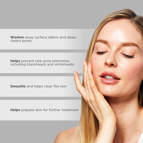 Glytone Acne Clearing Cleanser - Daily Face Wash with 2% Salicylic Acid for Oily Skin - 6.7 fl oz