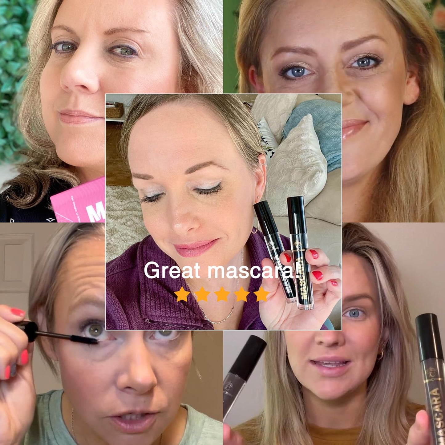 Skiennix Black Waterproof Mascara - Dramatic Volume & Vegan Formula for False Lash Effect